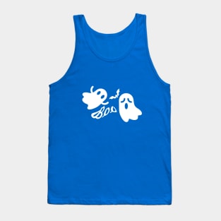 Airy White Halloween Ghosts Tank Top